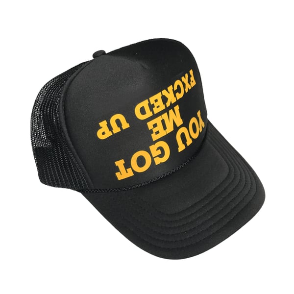 Image of YGMFU (Black/Yellow Gold Trucker Hat)