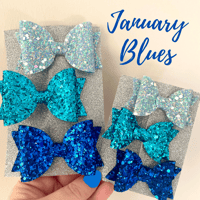 Blue January set