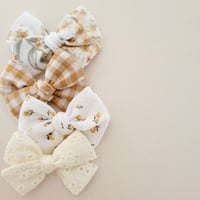 Image 1 of SMALL Pinwheel Bows // Marigold Collection