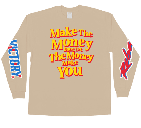 Image of MakevCrazy Money (Sand Longsleeve Tee)