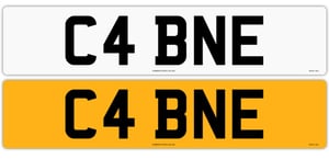 Image of C4 BNE Prefix Number Plate