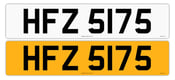 Image of HFZ 5175 Dateless Number Plate