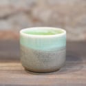 Ceramic cup with green interior
