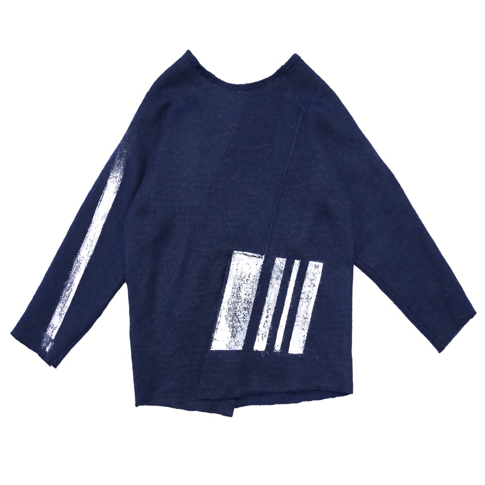 Image of FELT WOOL SWEATER, REVERSIBLE, INTERIOR PAINT       HHF024_01_020_093