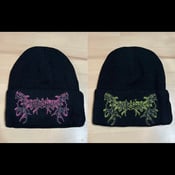 Image of Officially Licensed Dripping Pink/Black and Green/Black Beanies!!!