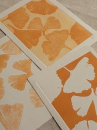 Image 3 of Ginkgo 1 - Original Botanical Print - A5 - Orange 