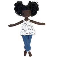 Image 1 of Emi Handmade Linen Doll (PREORDER ITEM SHIP DATE ON OR BEFORE JUNE 29, 2024)