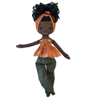 Image 1 of Ryan Handmade Linen Doll (PREORDER ITEM SHIP DATE ON OR BEFORE MAY 30, 2024)
