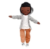 Image 1 of Mason Handmade Linen Doll (PREORDER ITEM SHIP DATE ON OR BEFORE JUNE 29, 2024)