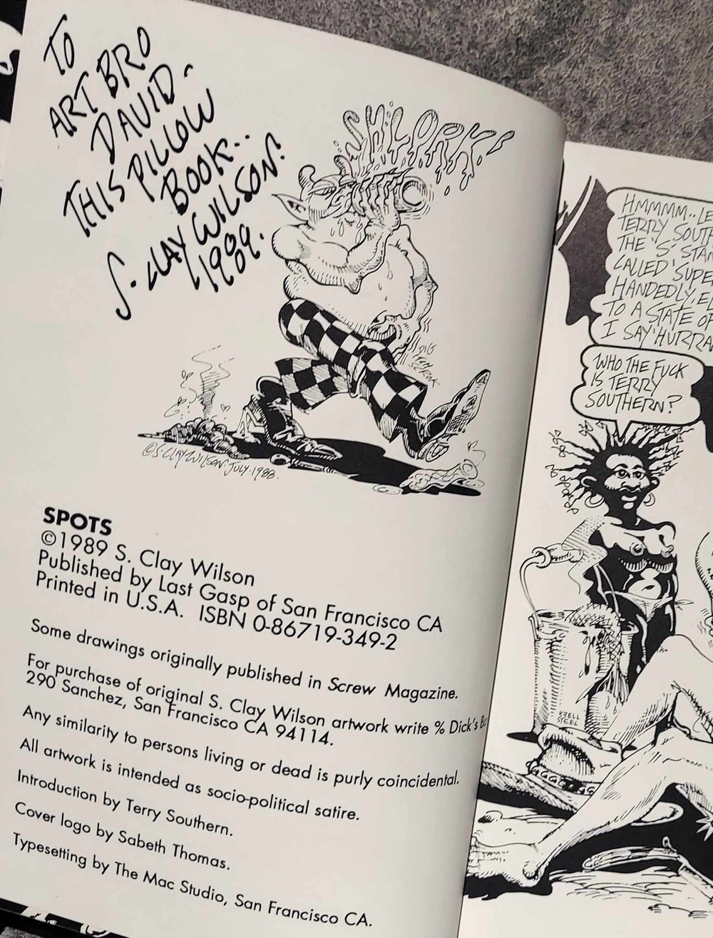 SPOTS, by S. Clay Wilson - SIGNED