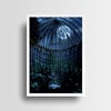 "Moonlit Conservatory" Hand-Embellished Postcard Print
