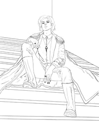 Image 17 of B&W Sketch Character Commission