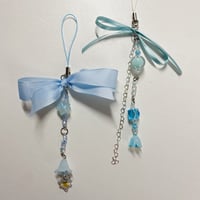 Image 1 of blue ribbon keychains