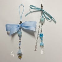 Image 2 of blue ribbon keychains