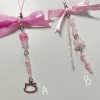 Image 2 of pink ribbon keychains