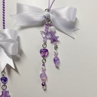 Image 4 of purple ribbon keychains