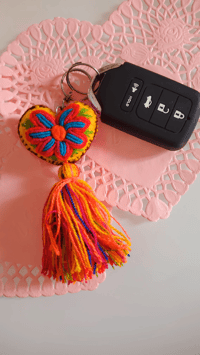 Image 2 of Mini Heart Keychain Tassel 