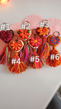 Image 1 of Mini Heart Keychain Tassel 