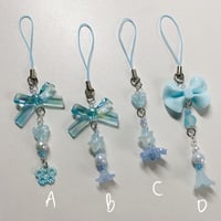 Image 2 of blue phone charms