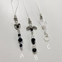 Image 2 of black & white phone charms