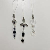 Image 1 of black & white phone charms