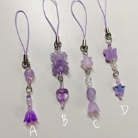 Image 2 of purple phone charms