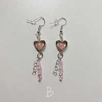 Image 3 of pink & purple earrings