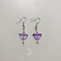 Image 5 of pink & purple earrings