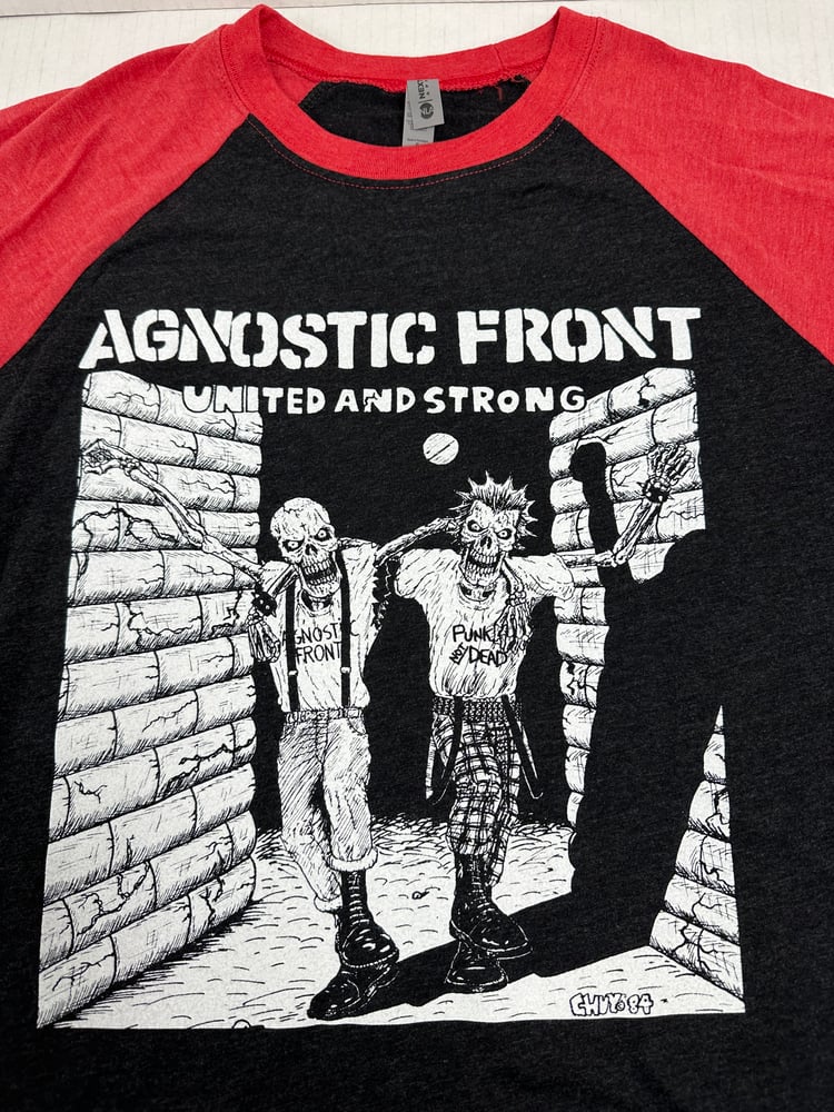 Image of Agnostic Front 3/4 Baseball Shirt Generation Records Exclusive