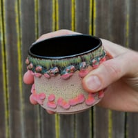 Image 2 of Pink/Black Frosted Amoeba Cup