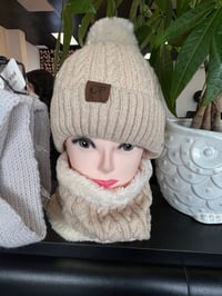 Image 1 of Snow bunnny beenie sets 