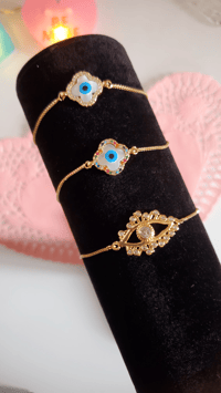Image 1 of Evil Eye Sliders Bracelets 