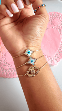 Image 2 of Evil Eye Sliders Bracelets 