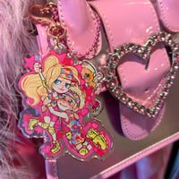 Image 2 of [LAST CHANCE] leaving barbie land 3 inch glitter epoxy charm