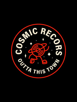 Image of Cosmic Records T-Shirt | Black Heather 🪐