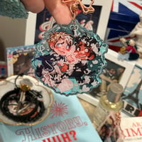 Image 2 of RWRB CakeGate Large Blue Glitter Charm