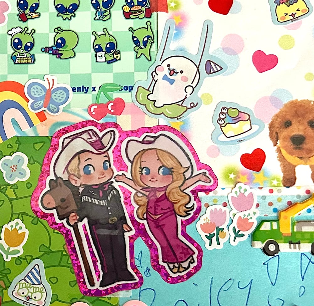 Sonny Angel Inspired Barbie & Ken Sticker