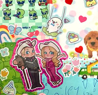 Image 1 of Sonny Angel Inspired Barbie & Ken Sticker