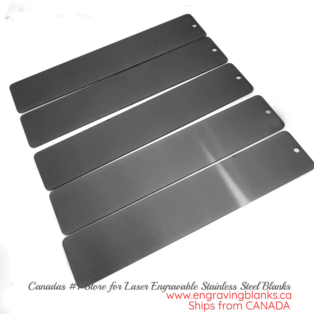 Steel silver Guasha Blanks 5 Pack Steel Laser Engraving Blanks