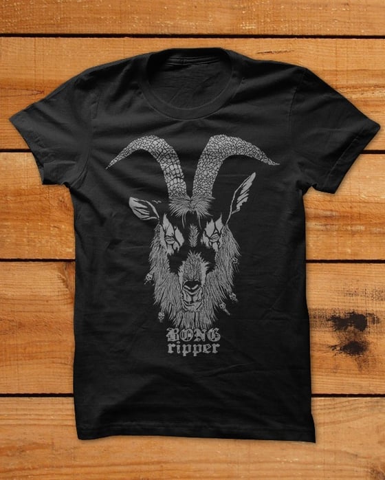 Image of Goat Head Shirt - Grey Ink