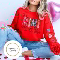 Image 1 of This Mimi wears her heart on her sleeve  Sweatshirt