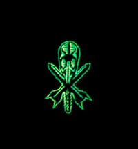 Image 2 of Glow in the Dark Gas Mask Logo Embroidered Beanie