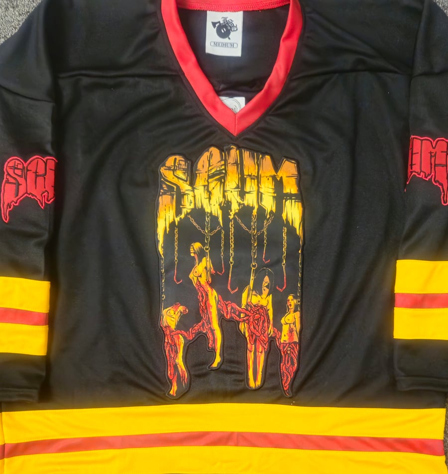 Image of SCUM: 2024 MEATHOOK LOGO HOCKEY JERSEY 