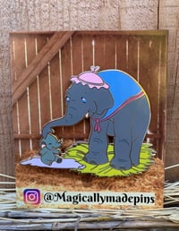 Image 2 of Mama and baby elephant Fantasy pin