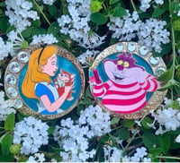 Image 1 of Stained Glass Profile Fantasy Pins
