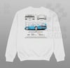 Cars and Clo - Ferrari F40 Blueprint Sweater White