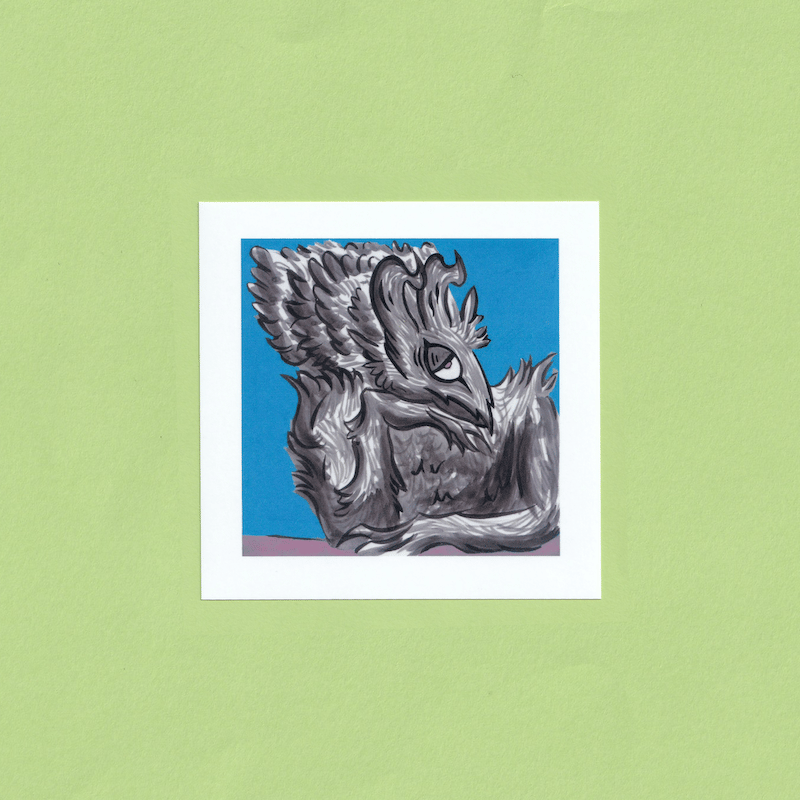 Image of Resting Creature Mini Print 4"x4"
