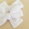 Cotton white pinwheel bows // Marigold Collection