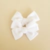 Cotton white pinwheel bows // Marigold Collection