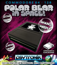 Image 2 of POLAR BEAR IN SPACE! (Black Edition C64 Cartridge)